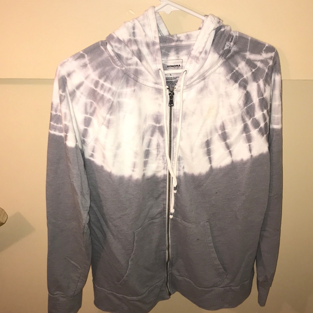 Tie Dye Zip-Up Hoodie